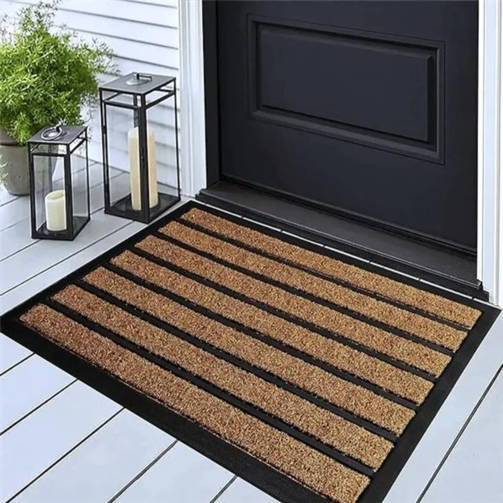 Extra Durable Door Mat - Dirt Trapping Outdoor Welcome Mats - Non-Slip Door Mats